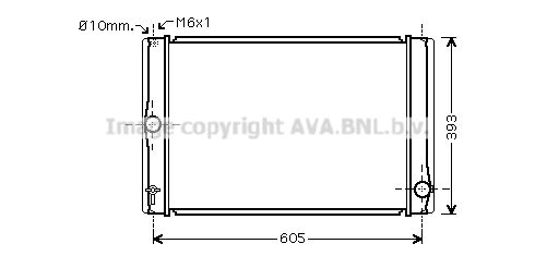 AVA QUALITY COOLING Радиатор, охлаждение двигателя TO2400